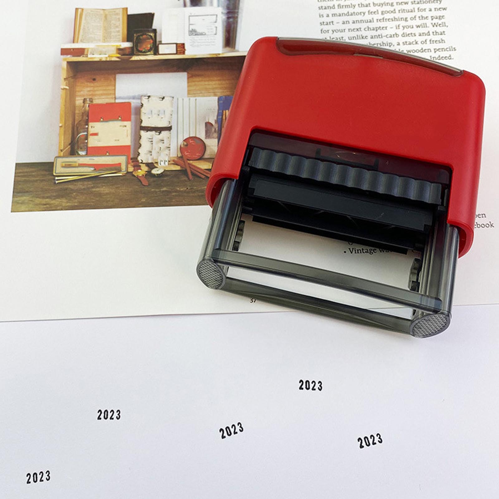 Carimbo de Data com Tinta Pret - Rubber Date Stamp avaliação e preço