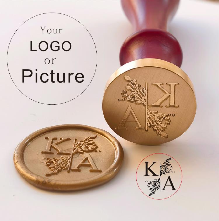Selo personalizado selo de cer - Wax Seal Stamp Set avaliação e preço